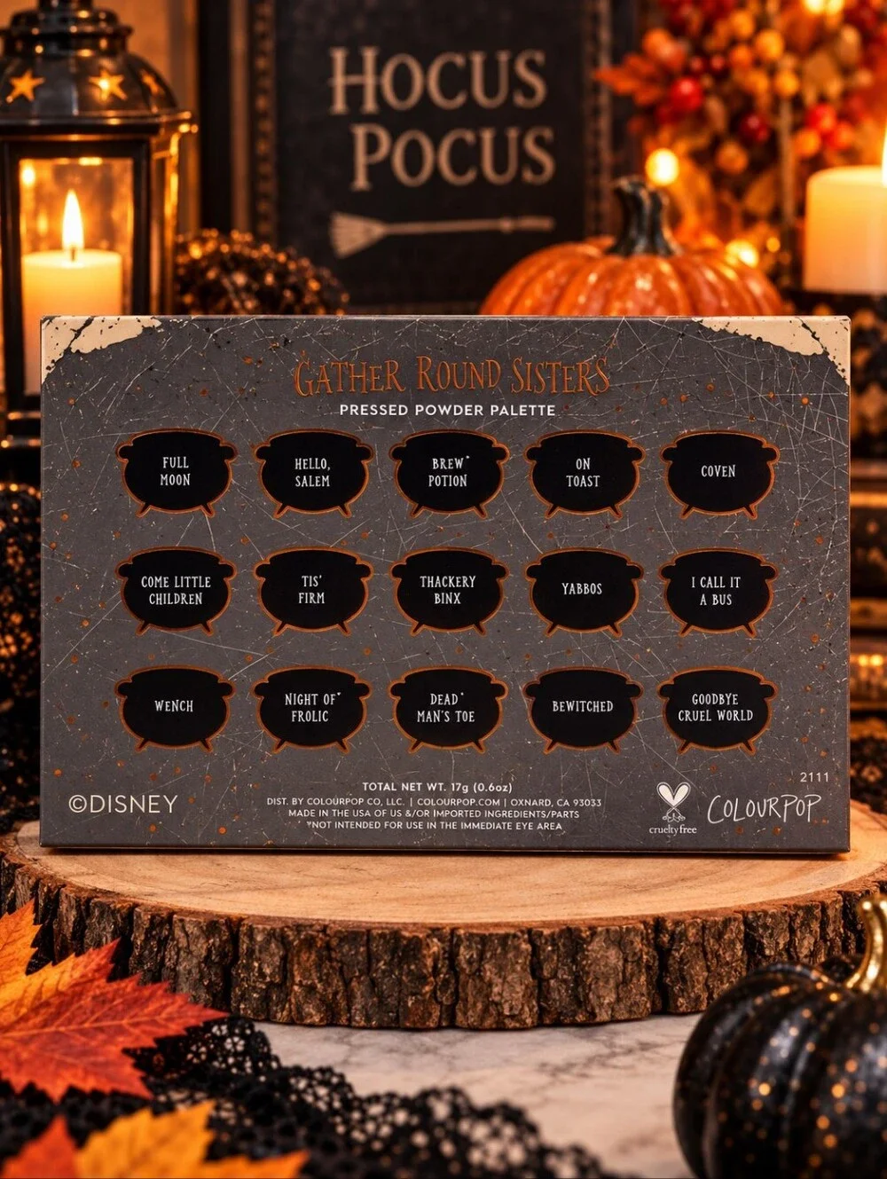 ColourPop x Disney Hocus Pocus Gather Round Sisters Palette + Lip Balm